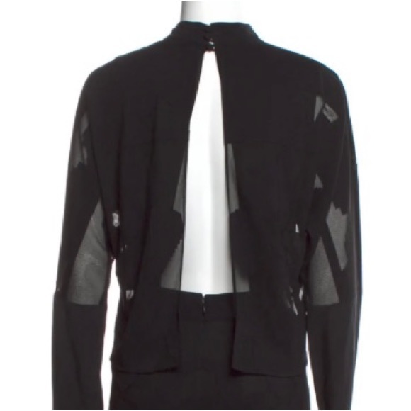 Tibi Black Long Sleeved Printed Romper size 2 - Picture 8 of 9